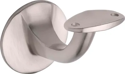 Immagine prodotto di Supporto per corrimano con supporto curvo, distanza dalla parete 65 mm, ottone nichelato opaco