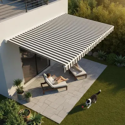 Produktbild von 4x3 m Ersatzdach für Pergola oder Pavillon - wasserdichte Canvas Plane - UV-Schutz für Terrasse und Garten - armeegrün