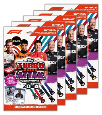 Obrázek produktu pro Topps – Turbo Attax Formule 1 2024 – 5 multipacků