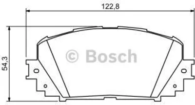 Produktbild von Bosch Bremsbelagsatz, Scheibenbremse  0 986 494 196