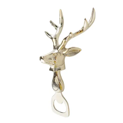 Produktbild von Boltze Flaschen?ffner Hirsch silber glanz Bier?ffner mit Hirschkopf Geschenkidee