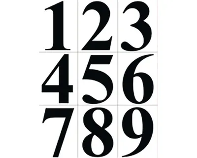 Obrázek produktu pro Samolepky 0-9, 38 mm 170 x 100 mm
