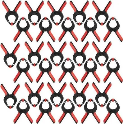 Image de Mini-kit d'outils - Petites pinces pour le travail du bois et le bricolage - Pinces sans marque - 30 pièces - Noir