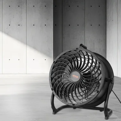 Produktbild von 14-Zoll-Bodenventilator, 3 Geschwindigkeitsstufen, 360° neigbar, Hochgeschwindigkeits-Industrieventilator