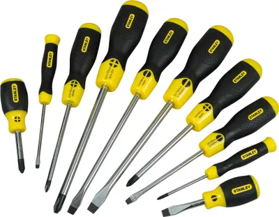 Image de Tournevis Cushion Grip - Jeu de 10 pièces STANLEY 2-65-005