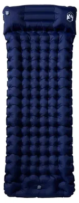 Obrázok produktu pre vidaXL Samonafukovacia podložka na spanie s vankúšom Navy blue