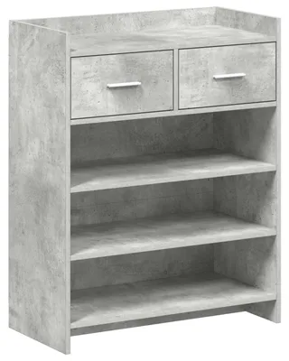 Produktbild von vidaXL Schuhschrank 73,5 x 36 x 92 cm Holzwerkstoff Betongrau