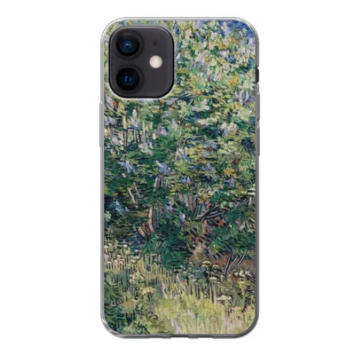 Produktbild von MuchoWow® Handyhülle Schutzhülle Hülle für iPhone 12 Fliederbusch - Vincent van Gogh Silikon Softcase Handy Hülle - Schutzhülle