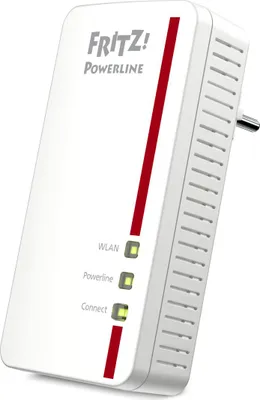 Produktbild von PLC-WLAN-Adapter Fritz! WLAN 1260E 866 Mbps 5 GHz Weiß Rot