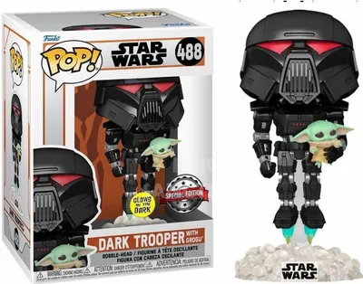 Obrázek produktu pro Funko POP TV: SW The Mandalorian S7 - Dark Trooper w/Child(GW)