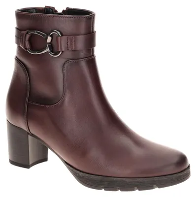 Produktbild von Gabor Stiefeletten 8030 dunkelrot Blockabsatz Reißverschluss 4,5cm Absatz 14cm Schafthöhe G-Weite