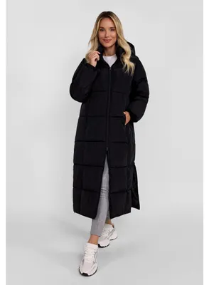 Produktbild von Minoti Winterjacke wattiert Kapuze Schwarz Gr. X Large für Mädchen