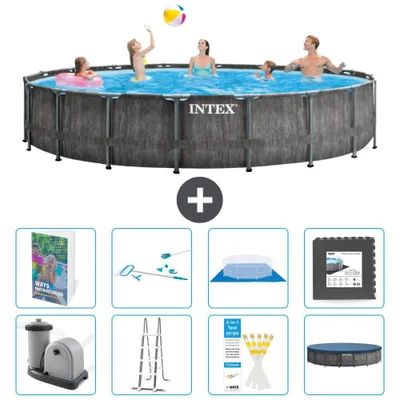 Immagine prodotto di Piscina Prism Frame rotonda - 549x122 cm - 9 pezzi  S565