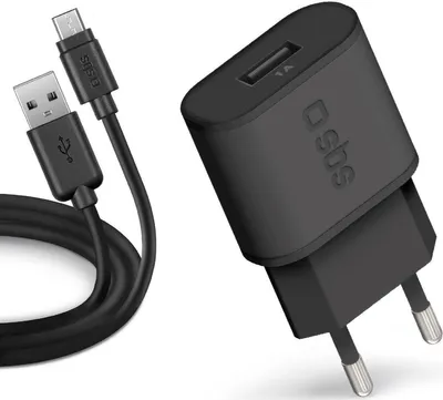Produktbild von Wandladegerät SBS TETRKITMIC1ASTD Micro USB 2.0 1000 mAh