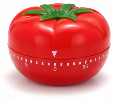Productafbeelding van Mechanische timer met korte tijdsduur - Tomatenontwerp - Keukentimer voor eieren en kooktijden - Rood