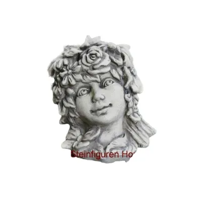 Immagine prodotto di Testa estiva di bambino in fiore per la decorazione del giardino, resistente al gelo come figura di pietra per il design del giardino, figura da giardino 19-90028