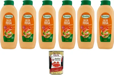 Produktbild von Salsa Rosa Soße TOPDOWN 6x 875ml + Italian Gourmet polpa 400g