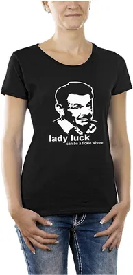Produktbild von Touchlines Damen T-Shirt , Lady Luck Schwarz, S