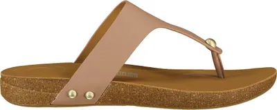 Produktbild von Fitflop Iqushion Leather Toe-post Flip-flops Golden EU 40 Frau Golden EU 40
