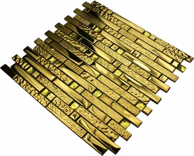 Produktbild von Zlatá sklenená mozaika, krištáľová zlatá mozaika, moderná zlatá mozaiková stena " GOLD CRYSTAL "