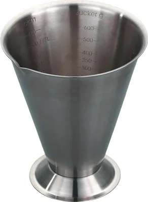 Image de GSD Messbecher 750 ml. aus Edelstahl matt, mit Fuß. 32 031