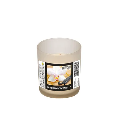 Produktbild von FLAVOUR by Gala Duftkerze im Glas "Sandalwood-Vanilla"