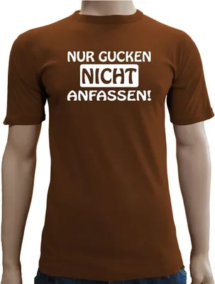 Produktbild von Touchlines Herren T-Shirt , Nur gucken Braun, S