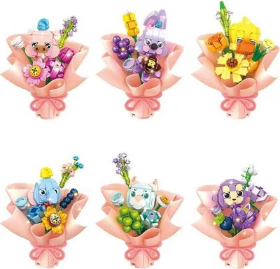 Produktbild von Forange FC8309 Blumen Tiere 01 Sammelpackung  Klemmbausteine 773pcs Spielzeug Bausatz-NEU