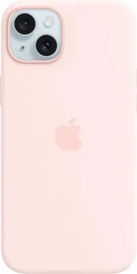 Image de coque en silicone pour iPhone 15 Plus avec MagSafe - Rose clair
