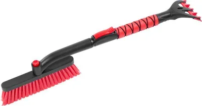 Imagen del producto de Cepillo telescópico para nieve con rascador de hielo Strend Pro Premium para coche, aluminio, 65,5-82,5 cm