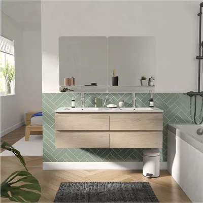 Immagine prodotto di Mobile doppio lavabo + lavabo + specchio SORRENTO