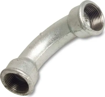 Produktbild von Gewindefitting Temperguss Bogen 90° 3/8" IG x 3/8" IG