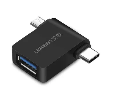 Obrázek produktu pro Ugreen adapter przejciwka OTG USB USB 3.2 Gen 1 (5Gbps) - USB Typ C / micro USB czarny (30453)