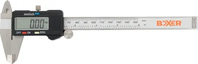 Produktbild von Boxer® Digitaler Messschieber mit LCD-Anzeige 0 - 150 mm Edelstahl