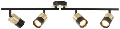 Produktbild von BRILLIANT Spotrohr, 4-flammig, drehbar Maribel gold IP20 GU10 5 Watt dimmbar g. f. LED-Leuchtmittel