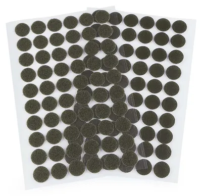Produktbild von 60 Klettpunkte 15mm Klettband-Punkte Klebepunkte Klettverschluss selbstklebend