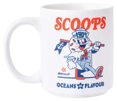 Produktbild von Grupo Erik Tasse Kaffeetasse Stranger Things Scoops Ahoy Kaffeebecher - Teetasse Größe 10 cm x 8 cm - Fassungsvermögen 350 ml - Offizieller Stranger T