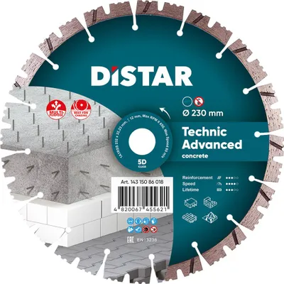 Immagine prodotto di DISTAR disco diamantato dedede disco diamantato 230 mm 1A1RSS Technic Advanced per granito, cemento armato e pietre da pavimentazione