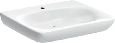 Produktbild von Geberit Selnova Comfort - Waschbecken 550x550 mm, barriererfrei, mit Hahnloch, ohne Überlauf, weiß 500.188.01.7