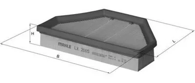 Produktbild von Luftfilter MAHLE LX 2005 Filtereinsatz