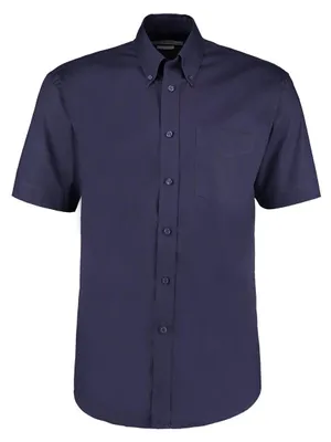 Produktbild von Kustom Kit Corporate Oxford Herren Hemd, Kurzarm FK410 (16,5 Zoll) (Mitternacht Marineblau)