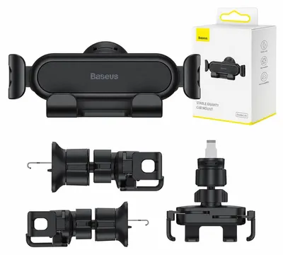 Zdjęcie produktu dla Baseus Stable Gravitational Car Mount Lite, Telefon komórkowy/Smartfon, Samochód, Czarny