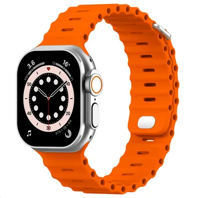 Image de Bracelet Accezz Ocean pour Apple Watch | 44/45/46/49 mm - Orange
