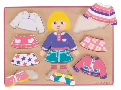 Immagine prodotto di Puzzle Bigjigs per vestire la bambina