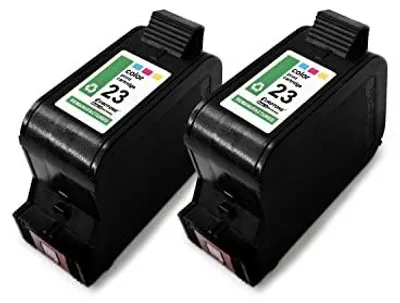 Eurotone 2er Set Tintenpatronen kompatibel für HP 23XL C1823DE für DeskJet 710C – Produktansicht 1