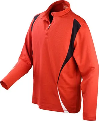 Produktbild von SPIRO S178X | Trial Training Top / Trainings und Sport Longsleeve - Farbe: Red/Black/White - Größe: XL