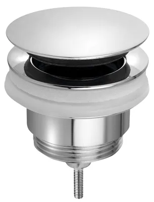 Produktbild von Omp-Tea Waschbecken-Ablaufgarnitur 5/4“, klick-klack, großer Stopfen, 10-45mm, Chrom