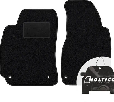 Produktbild von moto-MOLTICO Vorne Fußmatten Auto Velours Autoteppiche Schwarz Automatten Set 2-teilig passend für VW Passat B5 Kombi 1996-2000