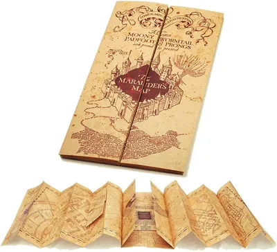 Imagen del producto de Mapa Réplica Harry Potter Marauder's Map Mapa del Merodeador
