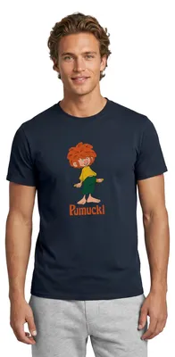 Produktbild von Spreadshirt Pumuckl Freche Pose & Verschmitztes Lächeln Männer T-Shirt, M, Navy